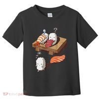 Cute And Funny Japanese Nigiri Sushi Sleepwalking Toddler T-Shirt thumb 0