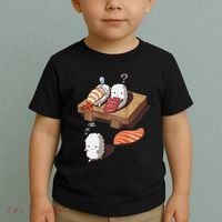 Cute And Funny Japanese Nigiri Sushi Sleepwalking Toddler T-Shirt thumb 2