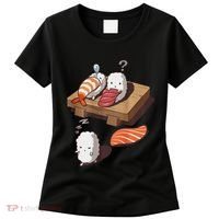 Cute And Funny Japanese Nigiri Sushi Sleepwalking Women's T-Shirt thumb 0
