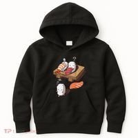 Cute And Funny Japanese Nigiri Sushi Sleepwalking Kids Hoodie thumb 0