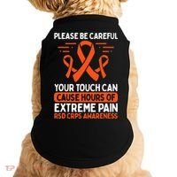 CRPS Awareness Fighter Disease RSD Warrior Orange Ribbon Doggie Tank thumb 0