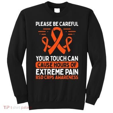 CRPS Awareness Fighter Disease RSD Warrior Orange Ribbon Sweatshirt