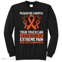 CRPS Awareness Fighter Disease RSD Warrior Orange Ribbon Sweatshirt thumb 0
