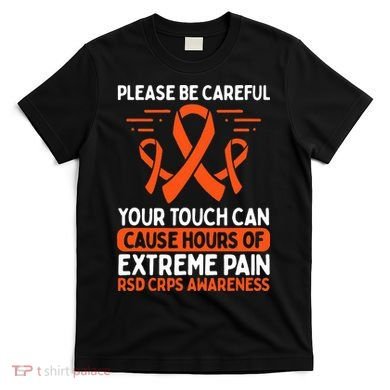 CRPS Awareness Fighter Disease RSD Warrior Orange Ribbon T-Shirt