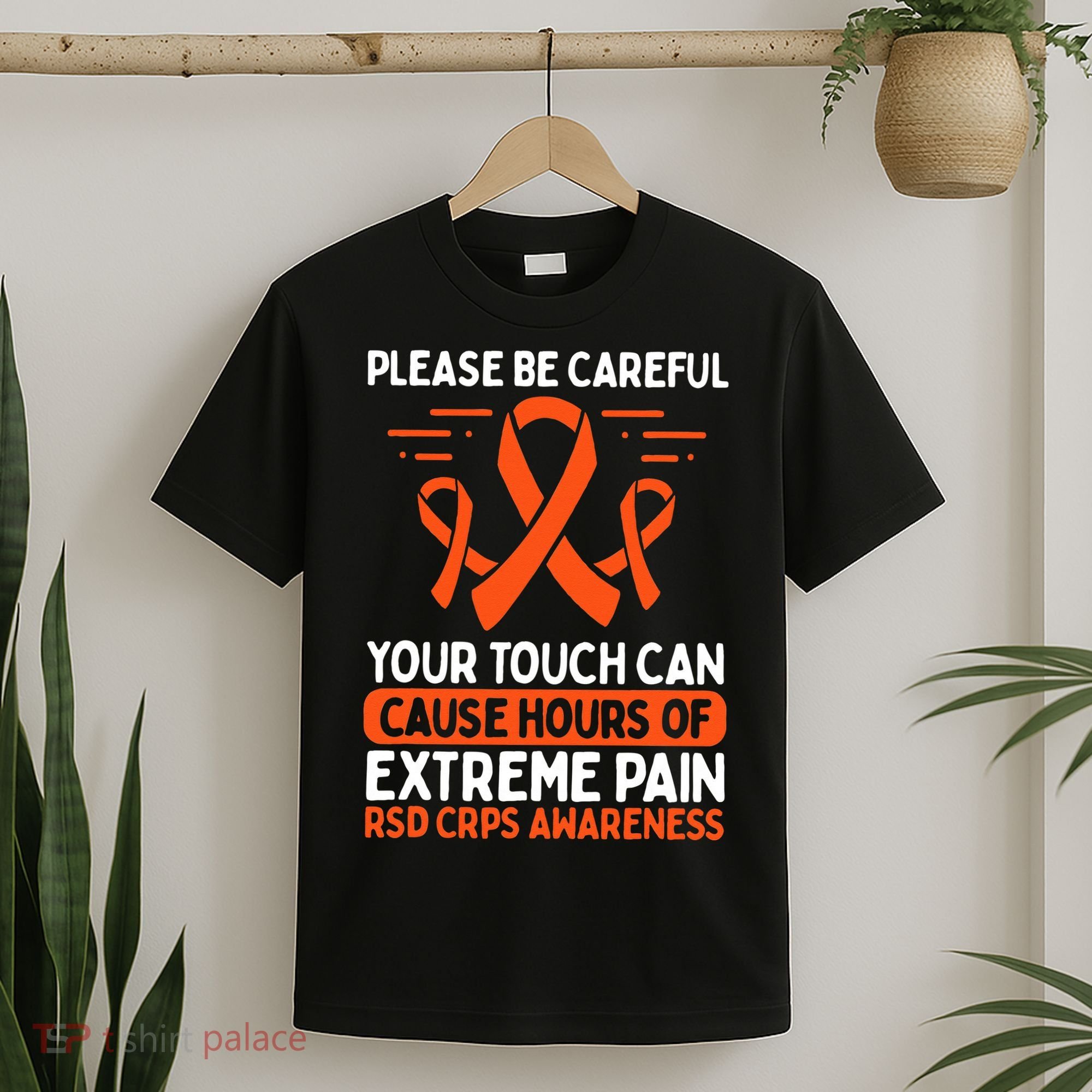 CRPS Awareness Fighter Disease RSD Warrior Orange Ribbon T-Shirt