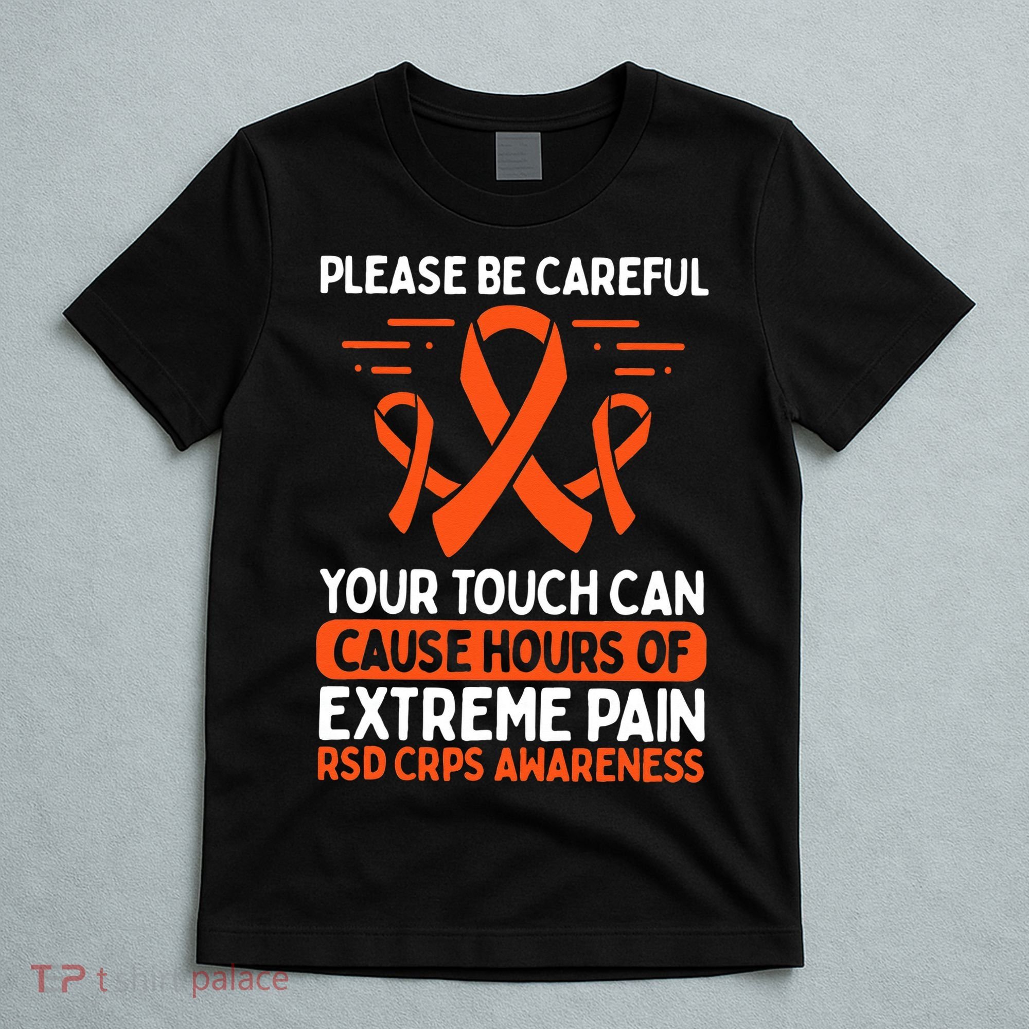 CRPS Awareness Fighter Disease RSD Warrior Orange Ribbon T-Shirt