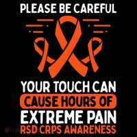 CRPS Awareness Fighter Disease RSD Warrior Orange Ribbon Women's Hoodie thumb 2