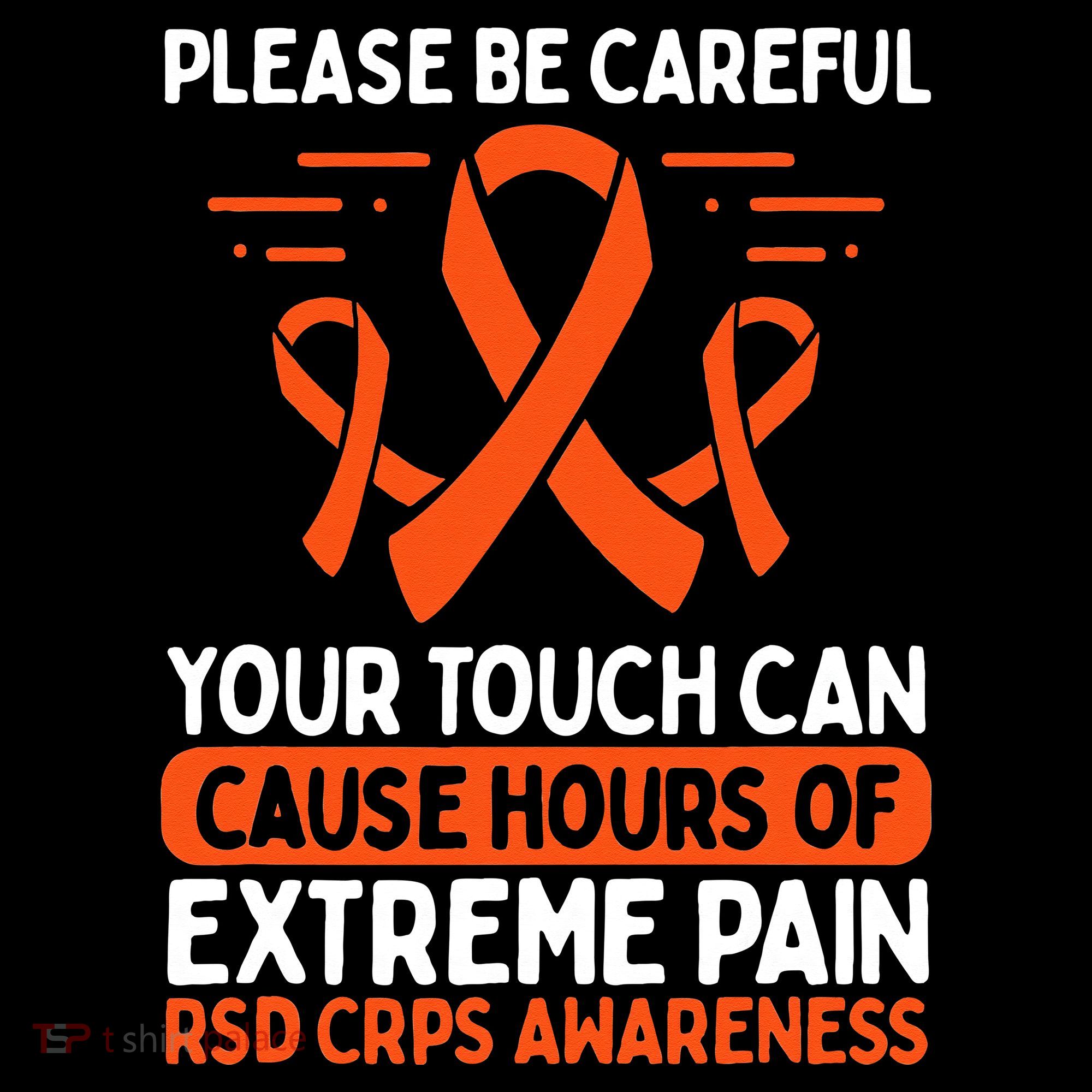 CRPS Awareness Fighter Disease RSD Warrior Orange Ribbon Women's Hoodie