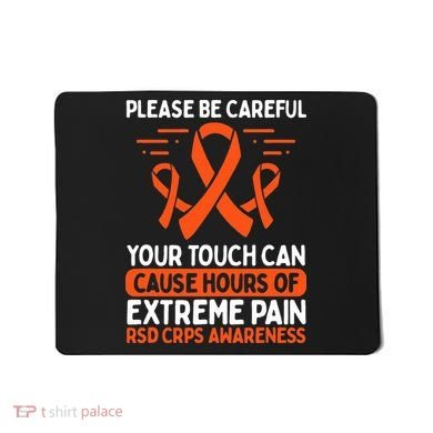 CRPS Awareness Fighter Disease RSD Warrior Orange Ribbon Mousepad