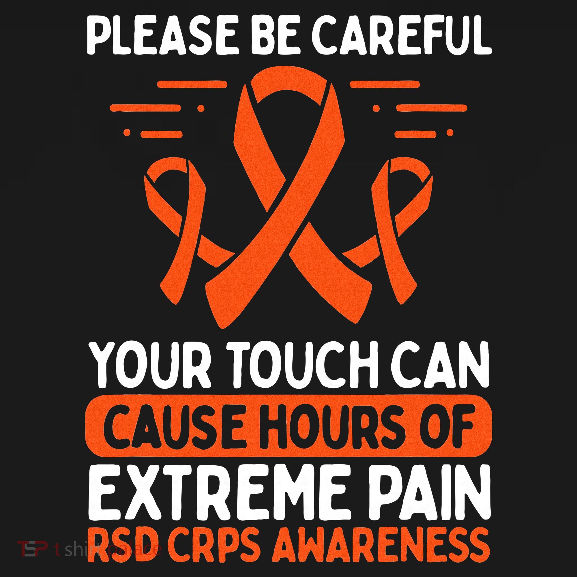 CRPS Awareness Fighter Disease RSD Warrior Orange Ribbon Mousepad