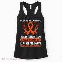 CRPS Awareness Fighter Disease RSD Warrior Orange Ribbon Women's Tank Top thumb 0