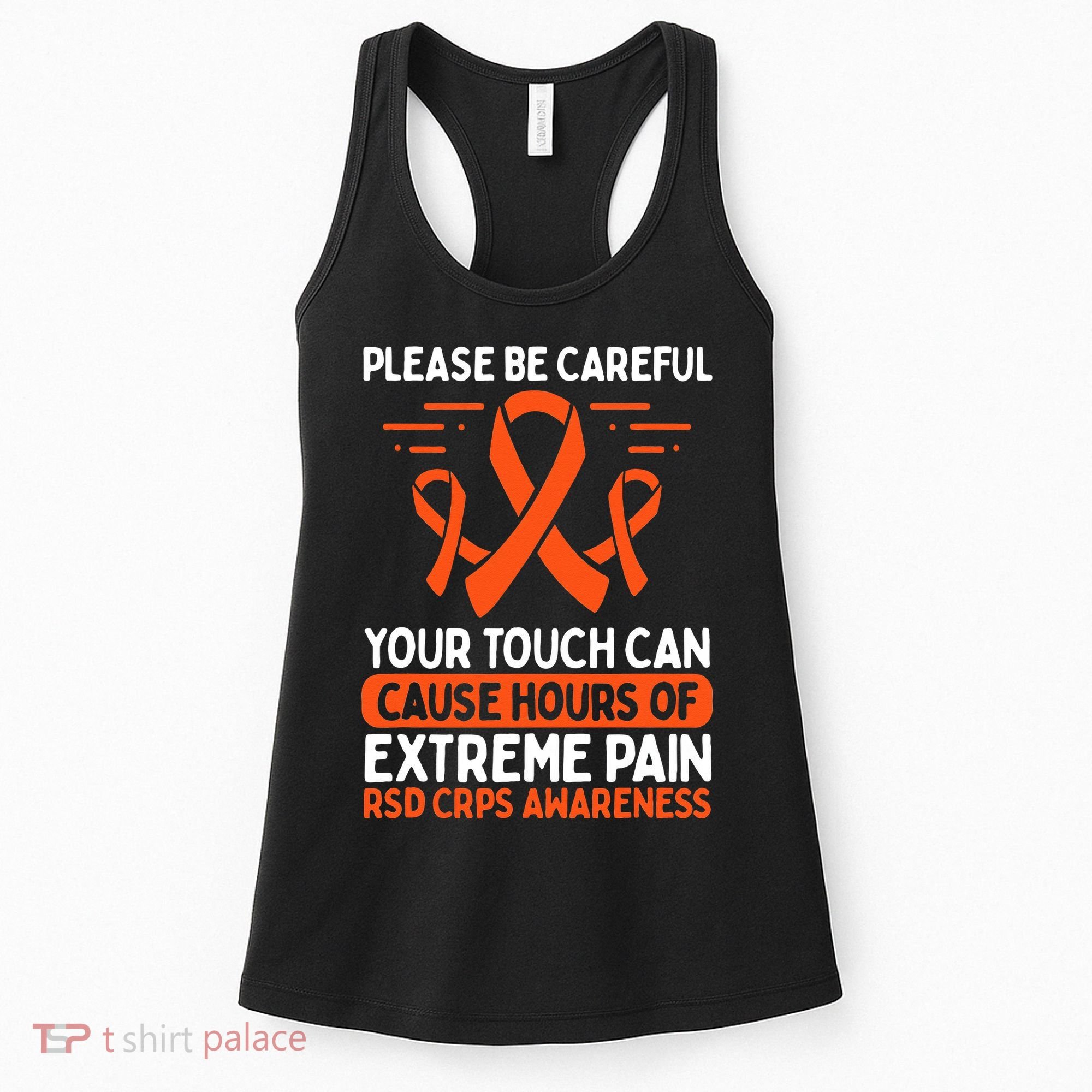 CRPS Awareness Fighter Disease RSD Warrior Orange Ribbon Women's Tank Top