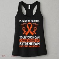 CRPS Awareness Fighter Disease RSD Warrior Orange Ribbon Women's Tank Top thumb 3