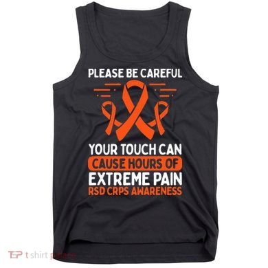CRPS Awareness Fighter Disease RSD Warrior Orange Ribbon Tank Top