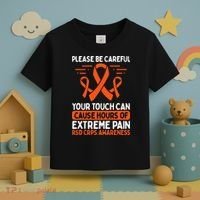 CRPS Awareness Fighter Disease RSD Warrior Orange Ribbon Toddler T-Shirt thumb 3