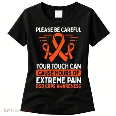 CRPS Awareness Fighter Disease RSD Warrior Orange Ribbon Women's T-Shirt