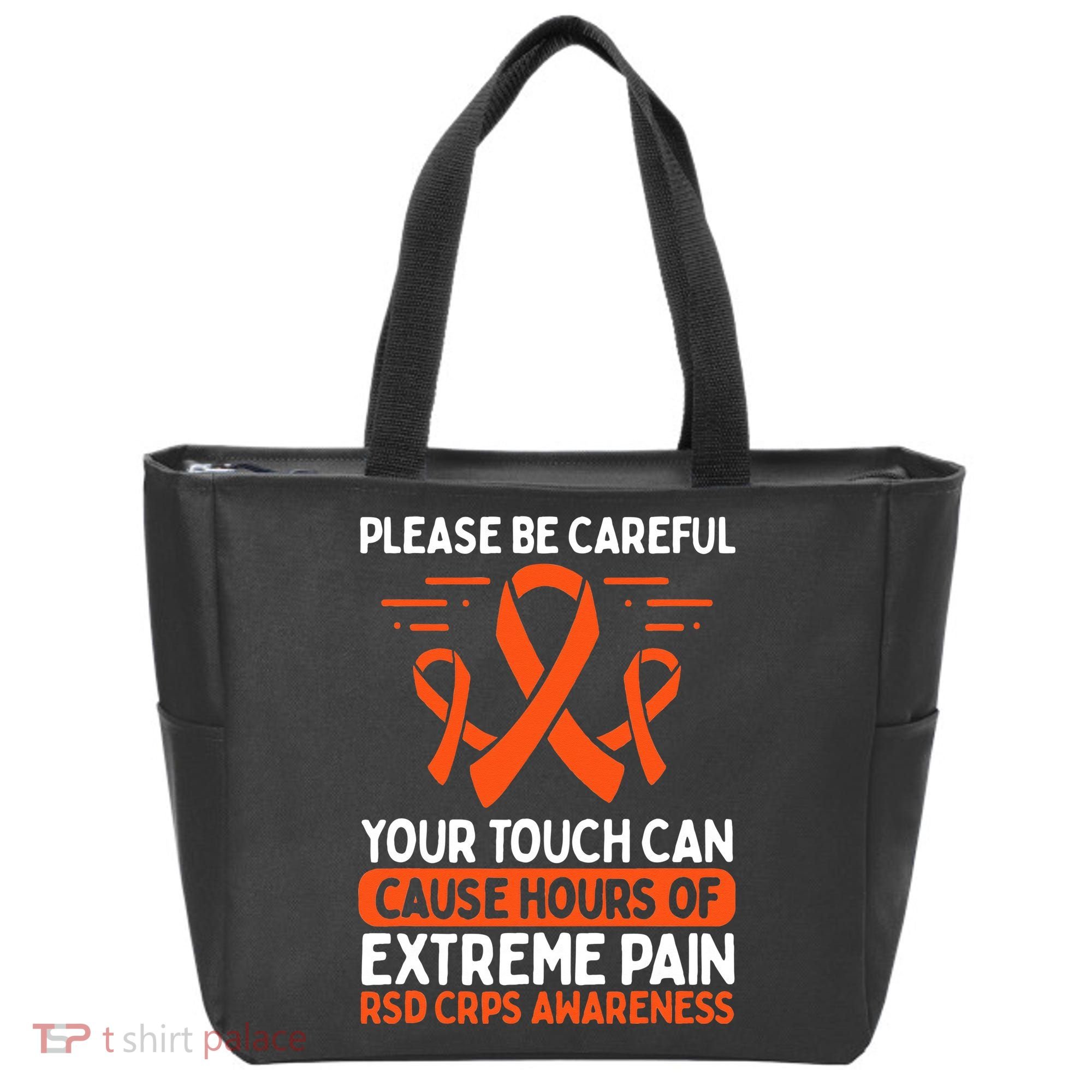 CRPS Awareness Fighter Disease RSD Warrior Orange Ribbon Tote Bag