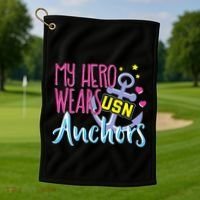 Chief Anchors For Husband Or Wife Golf Towel thumb 1