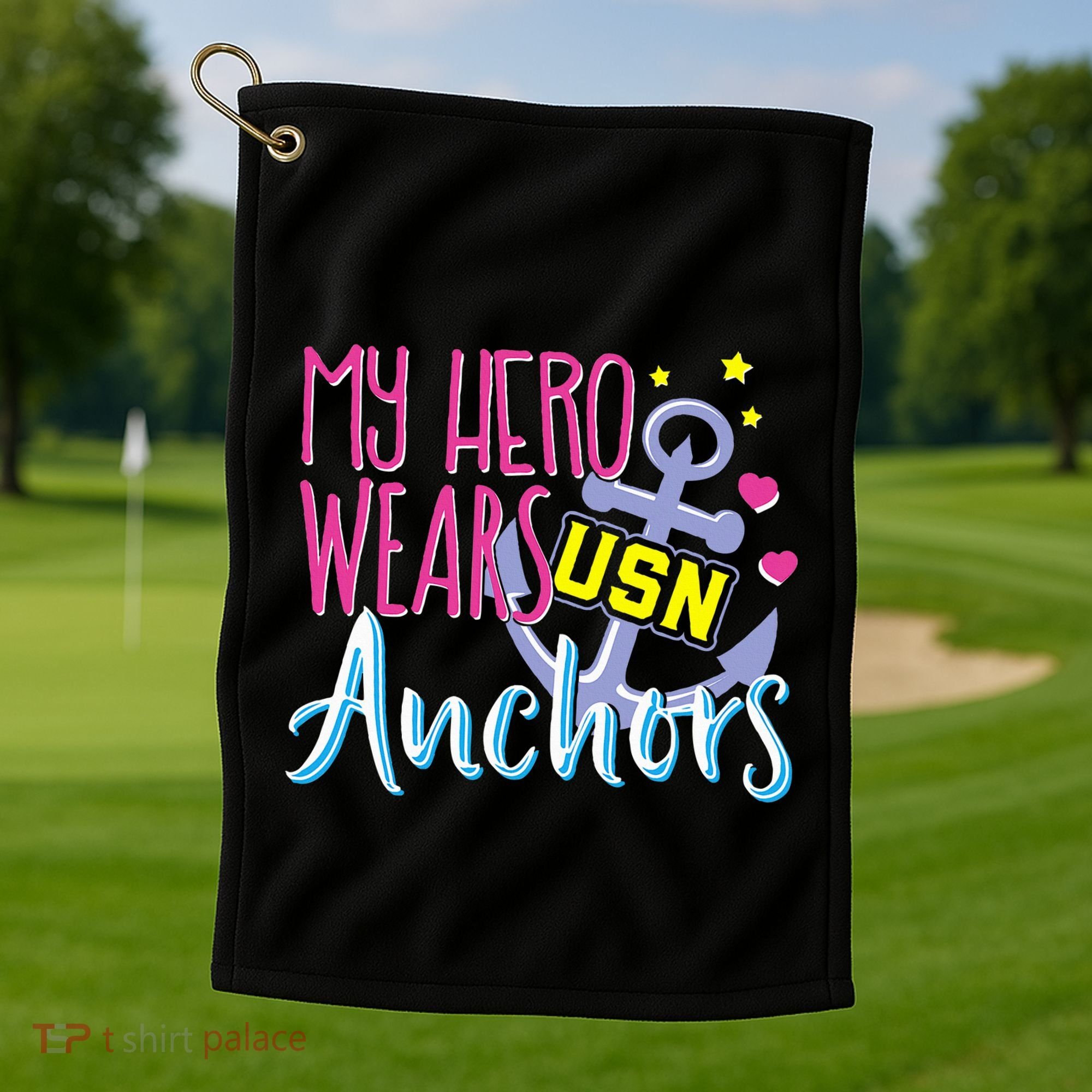 Chief Anchors For Husband Or Wife Golf Towel