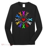 Cancer Awareness Fight Cancer Ribbon Long Sleeve Shirt thumb 0