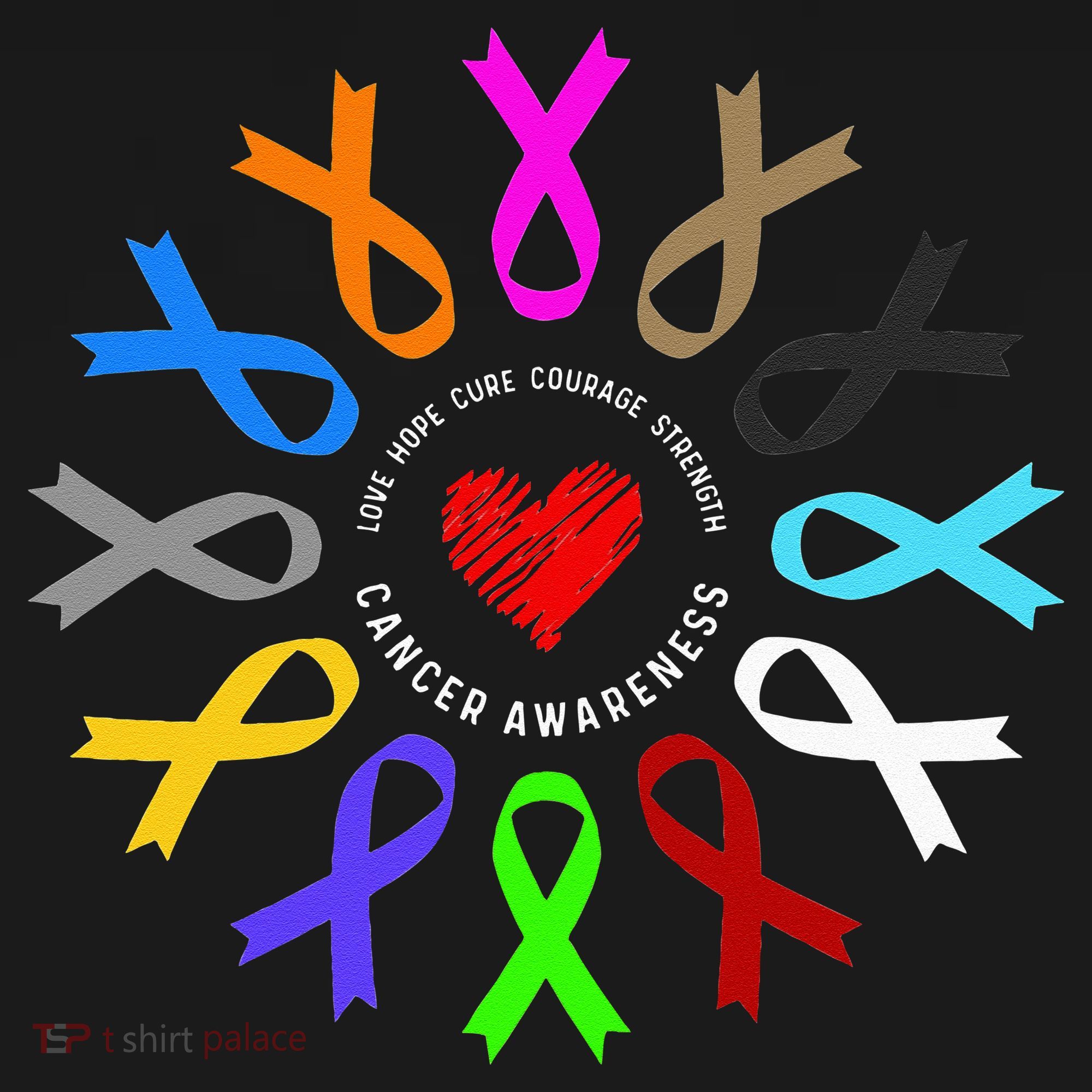 Cancer Awareness Fight Cancer Ribbon Women's Tank Top