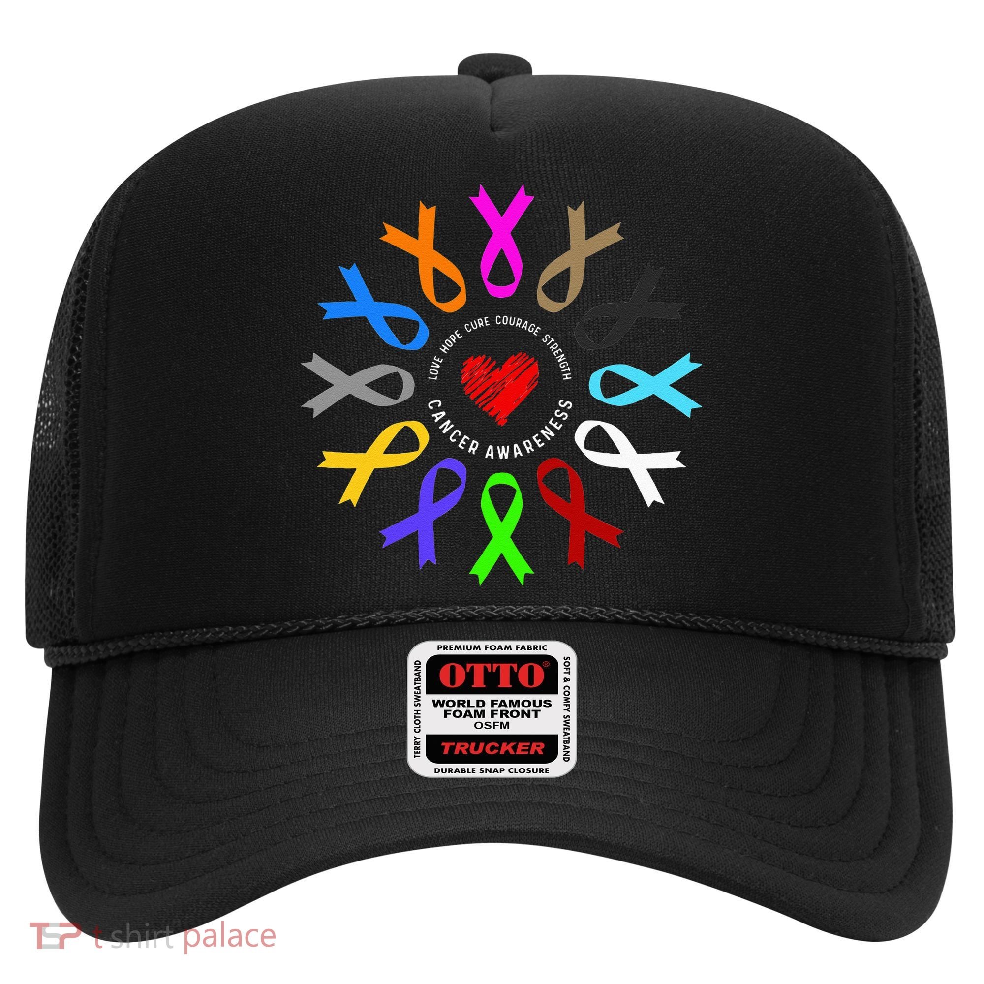 Cancer Awareness Fight Cancer Ribbon Hat