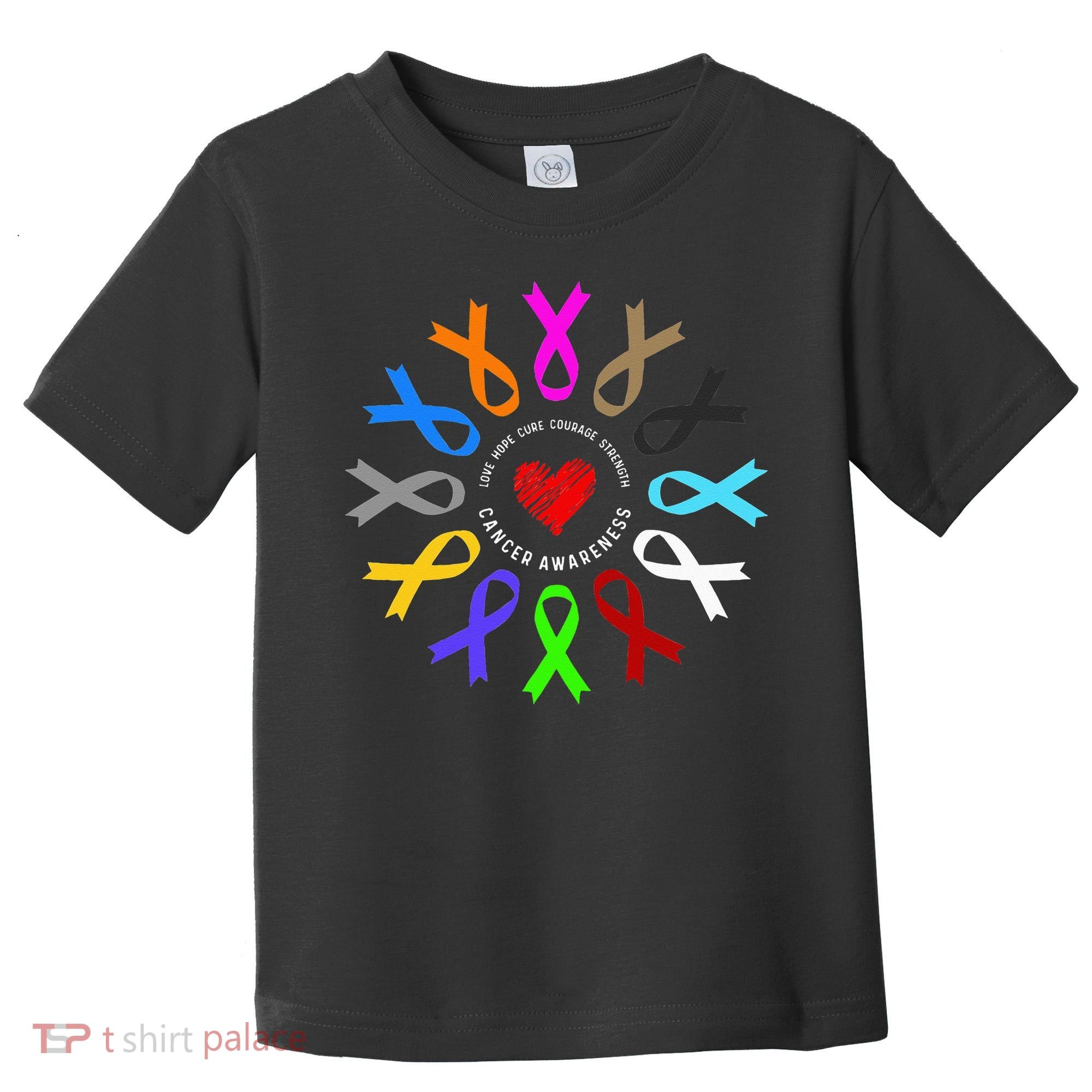 Cancer Awareness Fight Cancer Ribbon Toddler T-Shirt