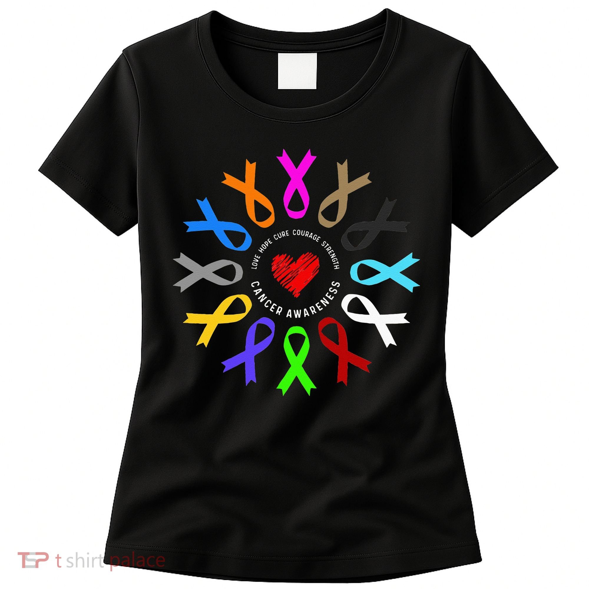 Cancer Awareness Fight Cancer Ribbon Women's T-Shirt