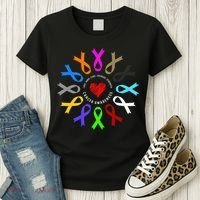 Cancer Awareness Fight Cancer Ribbon Women's T-Shirt thumb 3