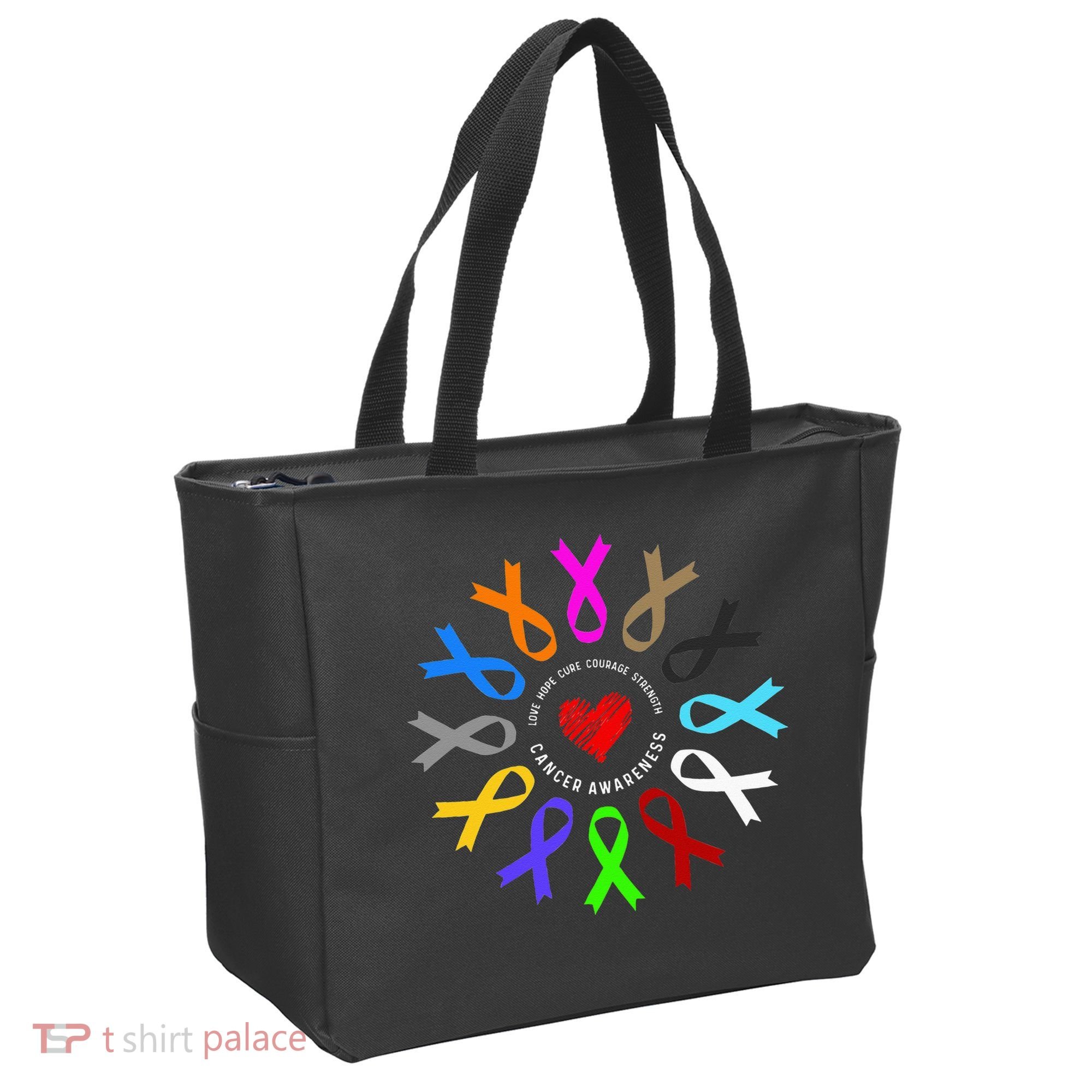 Cancer Awareness Fight Cancer Ribbon Tote Bag