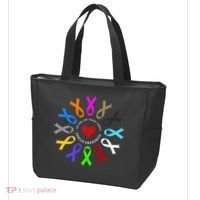 Cancer Awareness Fight Cancer Ribbon Tote Bag thumb 3