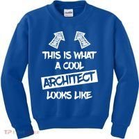Cool Architect Funny Saying Architects Architecture Student Gift Kids Sweatshirt thumb 0