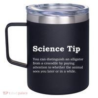 Crocodile Alligator Funny Science Tip 12oz Stainless Steel Coffee Mug thumb 2