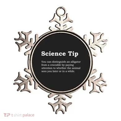 Crocodile Alligator Funny Science Tip Ornament