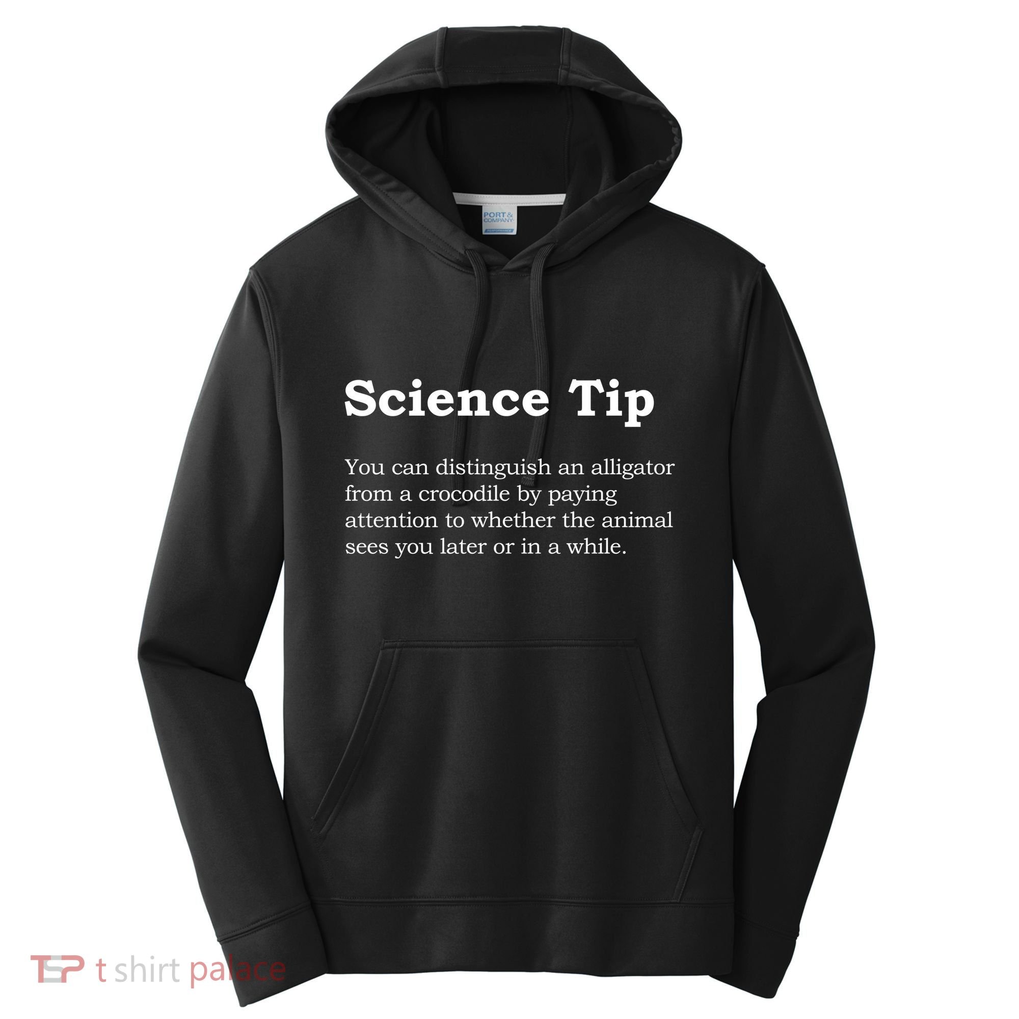 Crocodile Alligator Funny Science Tip Performance Fleece Hoodie