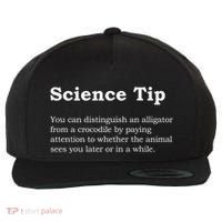 Crocodile Alligator Funny Science Tip Wool Snapback Cap thumb 0