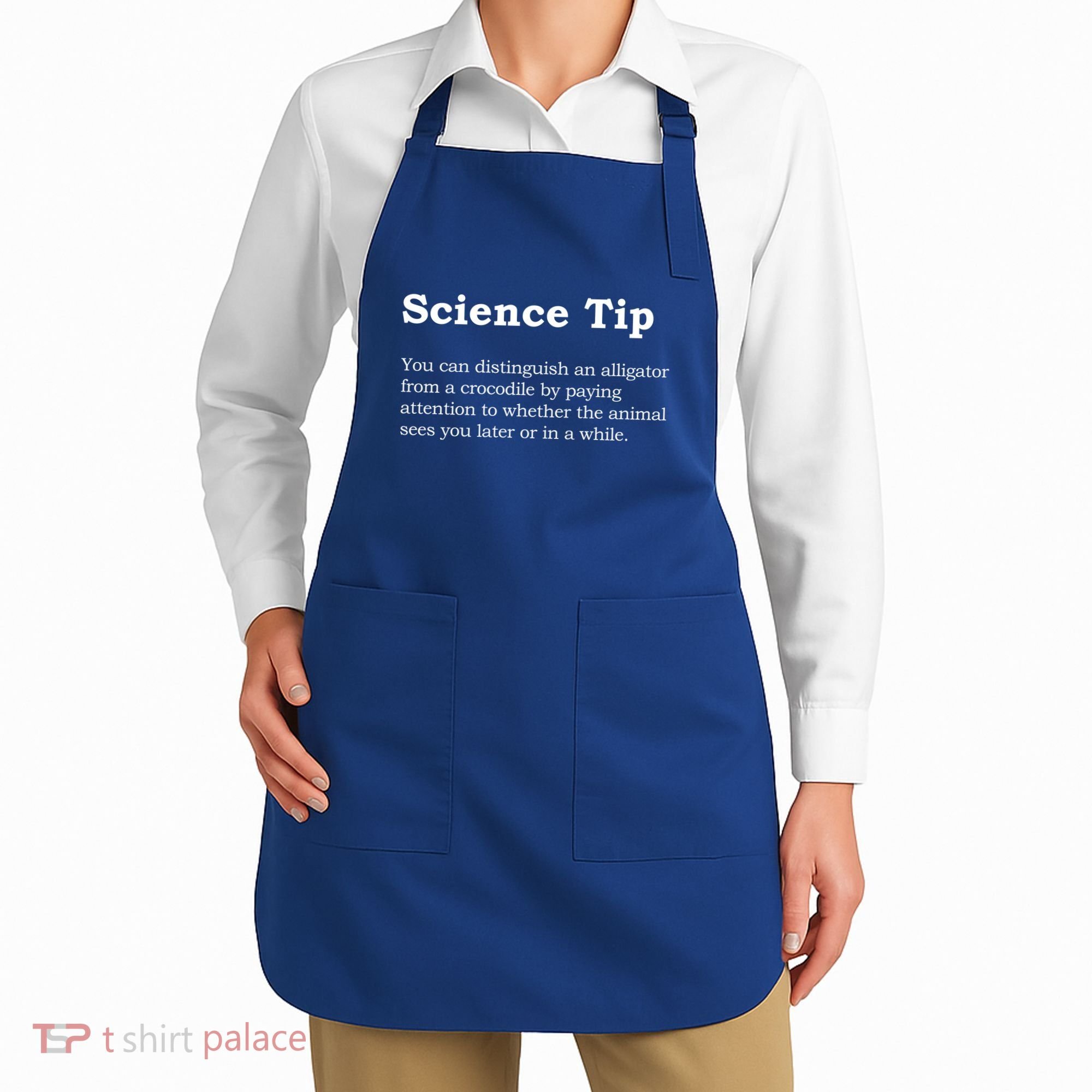 Crocodile Alligator Funny Science Tip Apron
