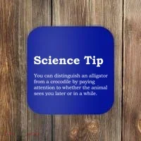 Crocodile Alligator Funny Science Tip Coaster thumb 0