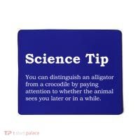 Crocodile Alligator Funny Science Tip Mousepad thumb 0