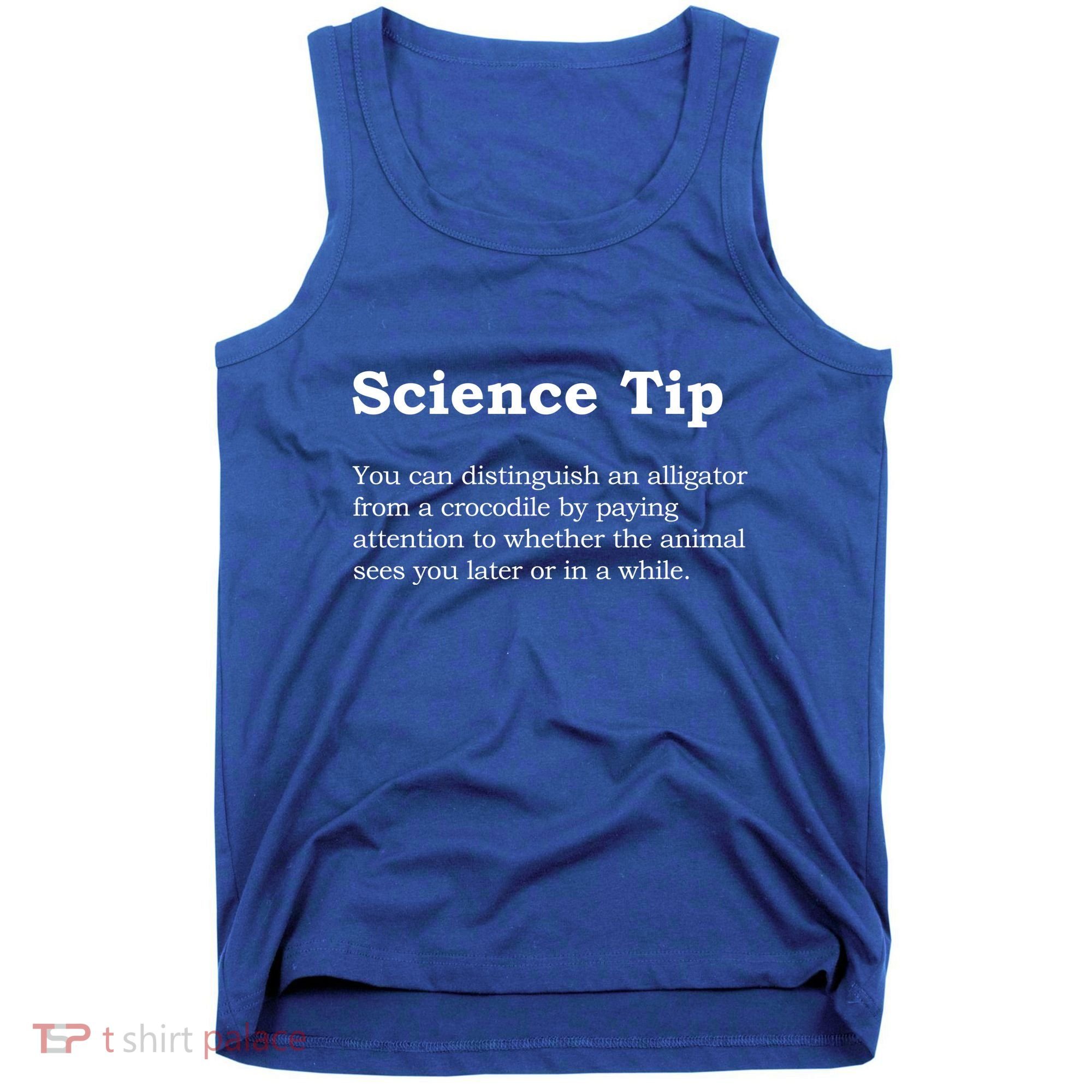 Crocodile Alligator Funny Science Tip Tank Top