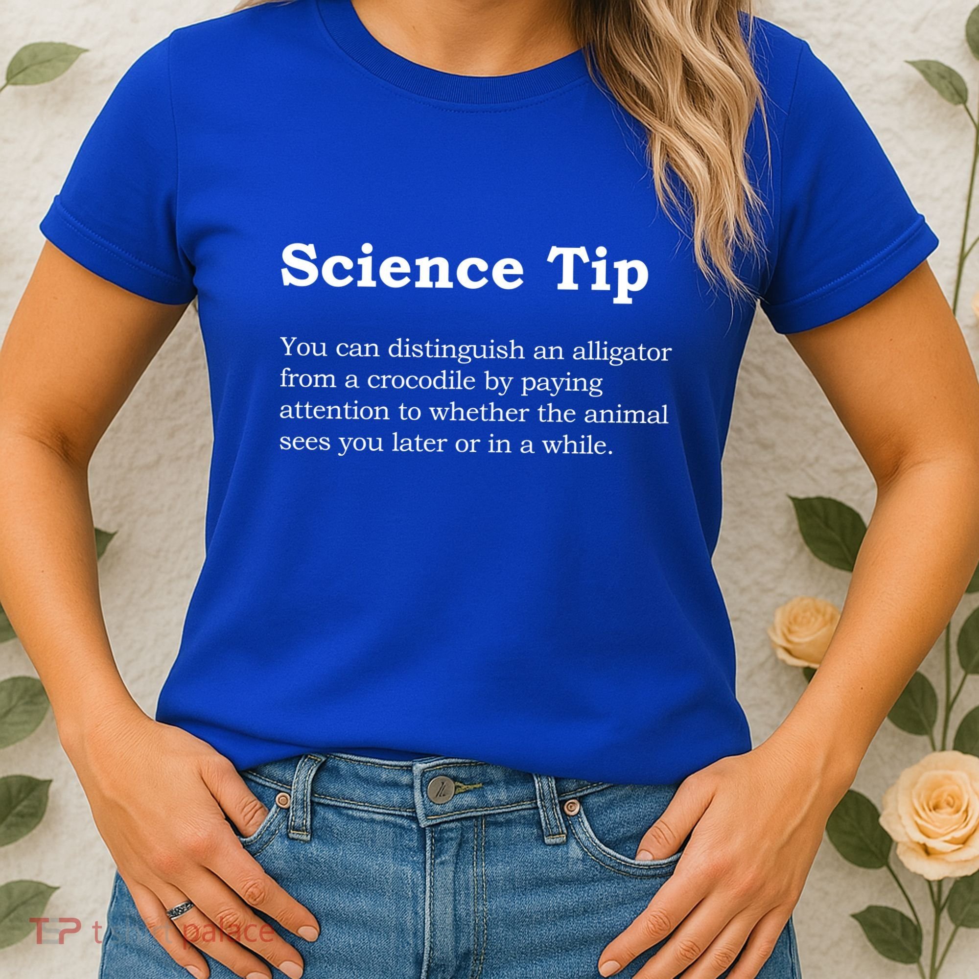 Crocodile Alligator Funny Science Tip Women's T-Shirt
