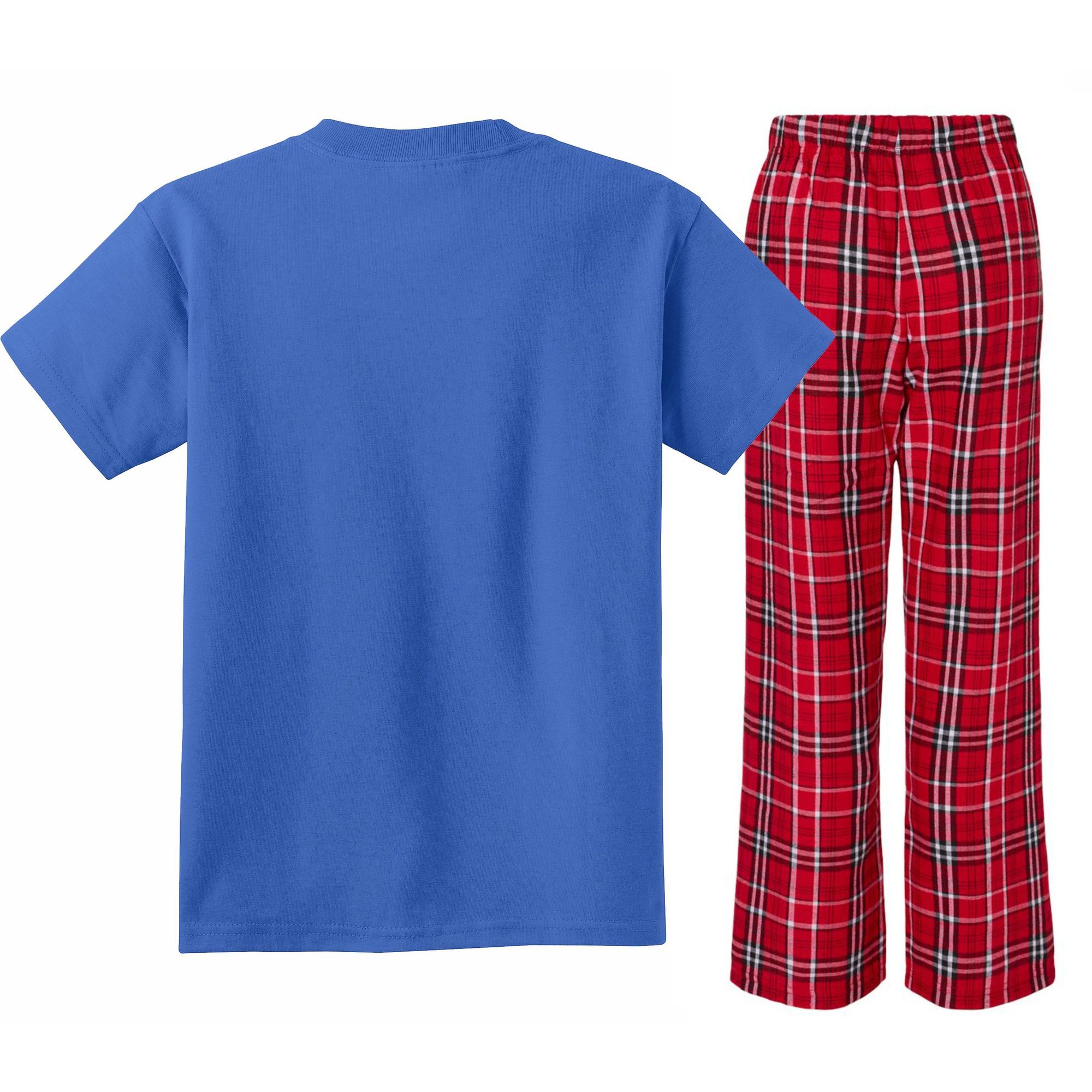 Crocodile Alligator Funny Science Tip Kids Plaid Pajama Set