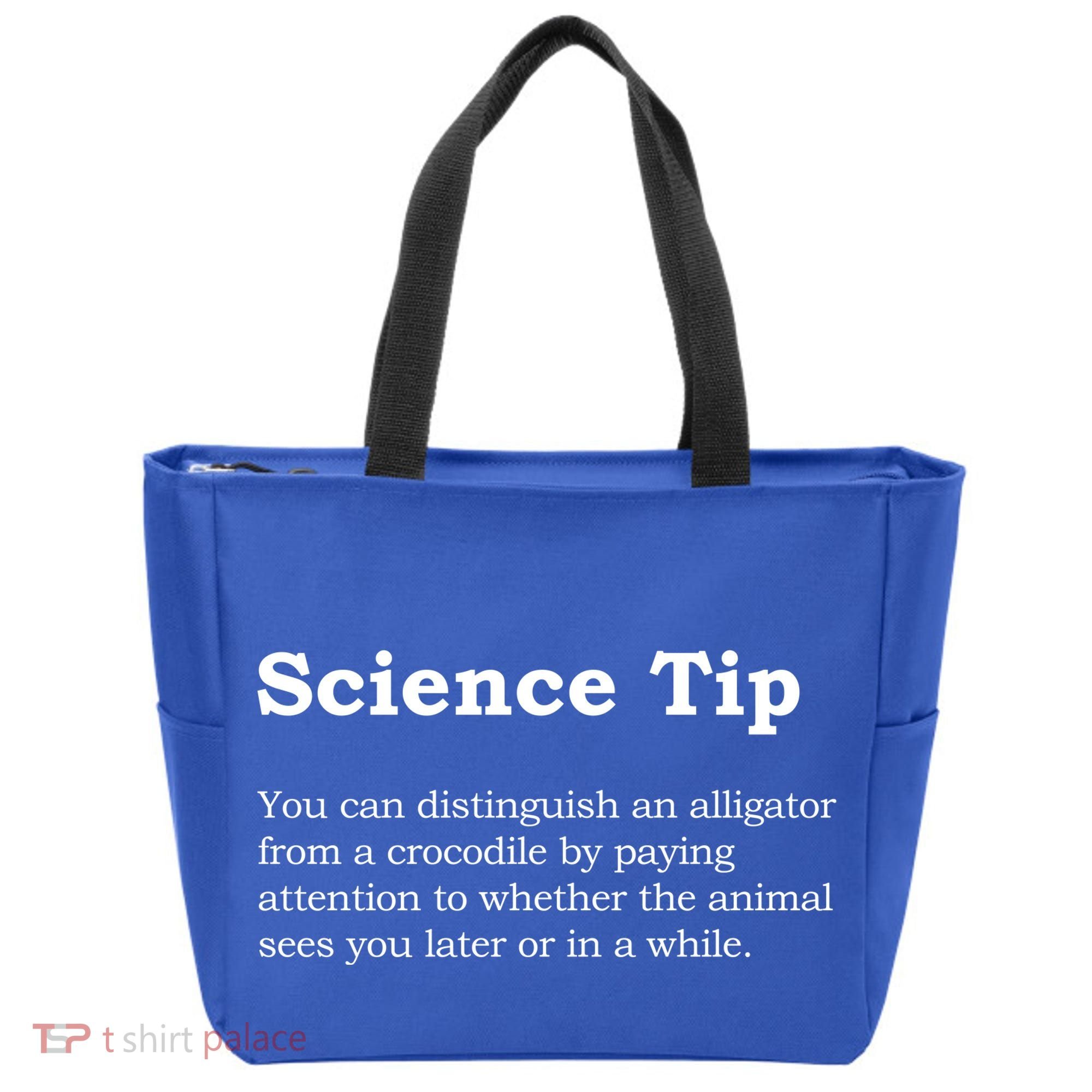 Crocodile Alligator Funny Science Tip Tote Bag