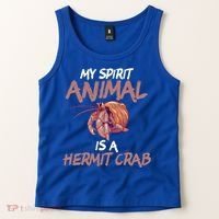 Cute And Funny My Spirit Animal Is A Hermit Crab Cool Gift Tank Top thumb 2