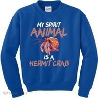 Cute And Funny My Spirit Animal Is A Hermit Crab Cool Gift Kids Sweatshirt thumb 0