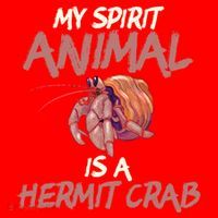 Cute And Funny My Spirit Animal Is A Hermit Crab Cool Gift Santa Hat thumb 1