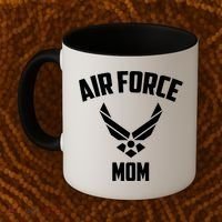 Cool Air Force Mom Gift Best Proud Military Veteran Women Funny Gift Coffee Mug thumb 2