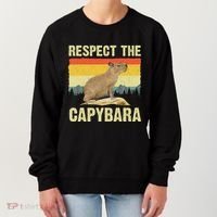 Capybara Art For Women Rodent Animal Lover Capybara Women's Sweatshirt thumb 0
