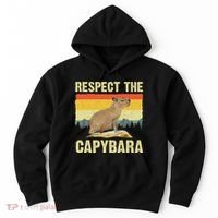 Capybara Art For Women Rodent Animal Lover Capybara Hoodie thumb 0