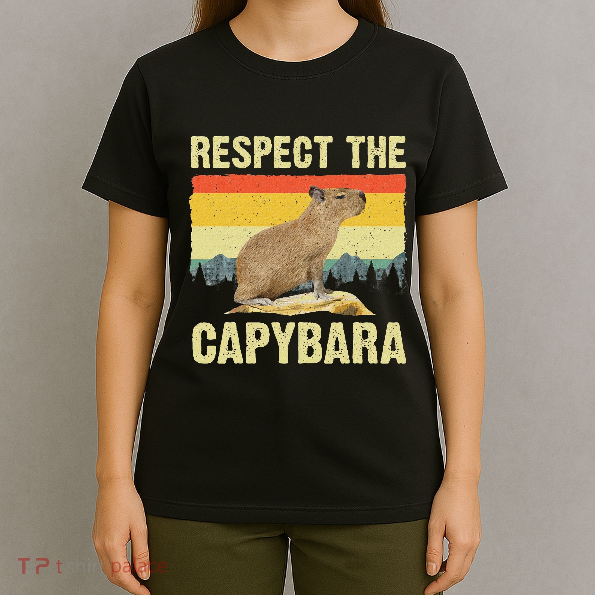 Capybara Art For Women Rodent Animal Lover Capybara T-Shirt